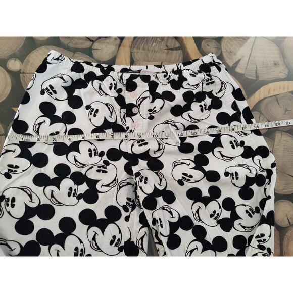 Wonderful World of Disney Mickey Pajama pants all over print micro corduroy VTG - Picture 7 of 9
